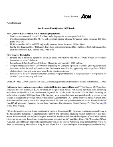 Thumbnail Aon Quarterly Report 2020-q1