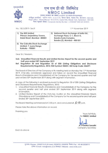 Thumbnail National Mineral Development Corporation Quarterly Report 2019-q2