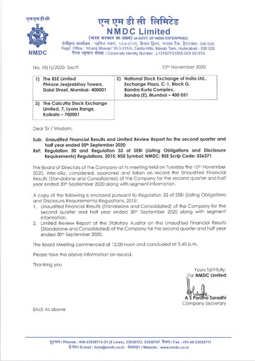 Thumbnail National Mineral Development Corporation Quarterly Report 2020-q2