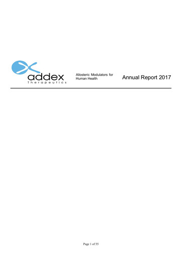 Miniature Addex Therapeutics Rapport annuel 2017