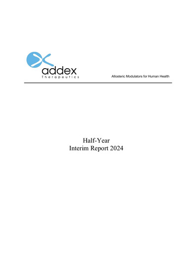 Thumbnail Addex Therapeutics Half-year Report 2024-h1