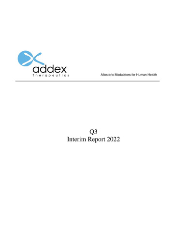 Thumbnail Addex Therapeutics Quarterly Report 2022-q3