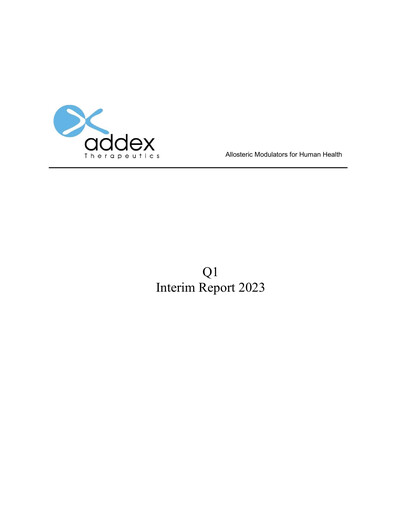Thumbnail Addex Therapeutics Quarterly Report 2023-q1