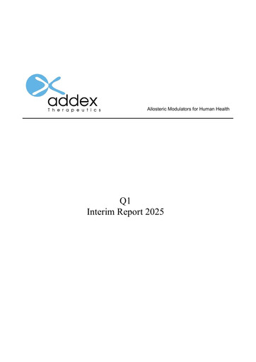 Thumbnail Addex Therapeutics Quarterly Report 2025-q1