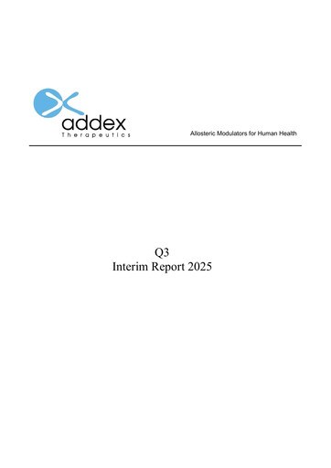 Thumbnail Addex Therapeutics Quarterly Report 2025-q3
