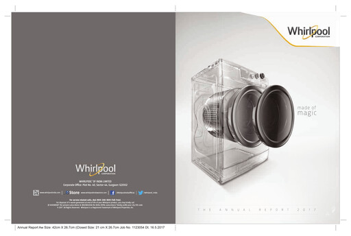 Thumbnail Whirlpool India Annual Report 2017