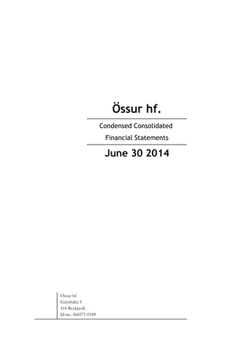 Thumbnail Embla Medical Financial Statement 2014-h1