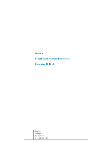 Thumbnail Embla Medical Financial Statement 2015