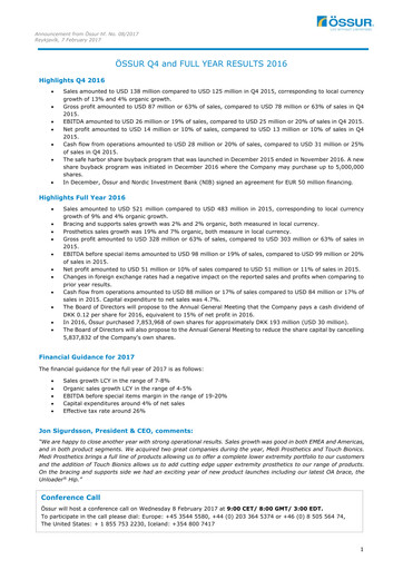 Thumbnail Embla Medical Financial Statement 2016
