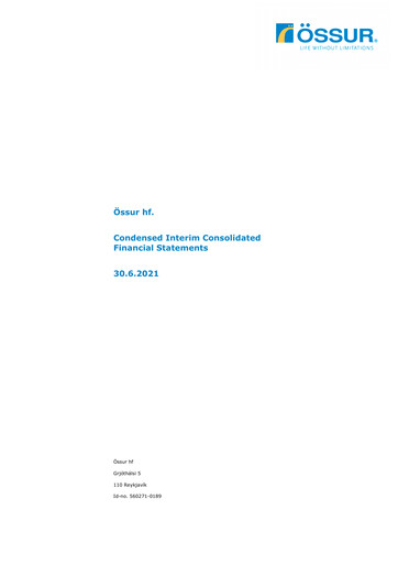Thumbnail Embla Medical Financial Statement 2021-h1