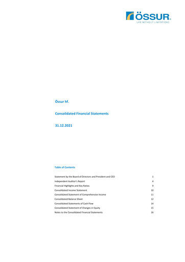 Thumbnail Embla Medical Financial Statement 2021