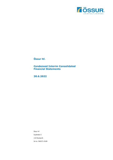 Thumbnail Embla Medical Financial Statement 2022-h1