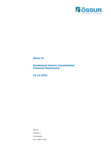 Thumbnail Embla Medical Financial Statement 2022