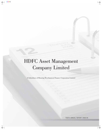 Thumbnail HDFC Asset Management Company Limited Annual Report 2008-2009