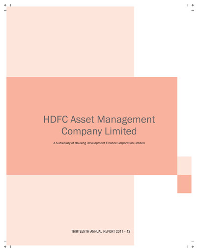 Thumbnail HDFC Asset Management Company Limited Annual Report 2011-2012