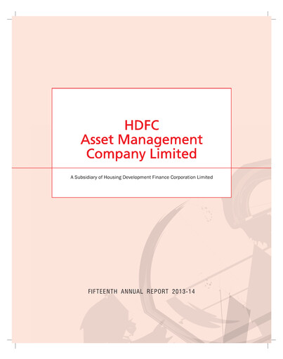 Thumbnail HDFC Asset Management Company Limited Annual Report 2013-2014
