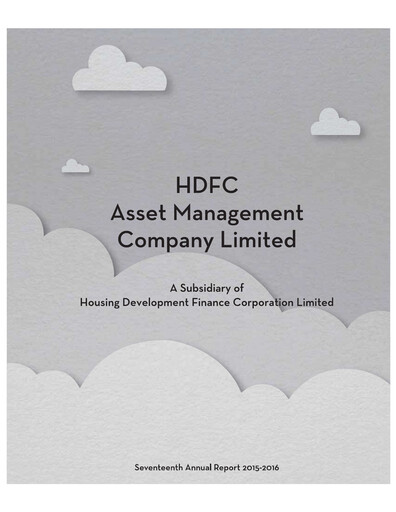 Thumbnail HDFC Asset Management Company Limited Annual Report 2015-2016