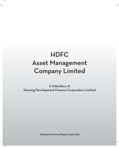 Thumbnail HDFC Asset Management Company Limited Annual Report 2017-2018