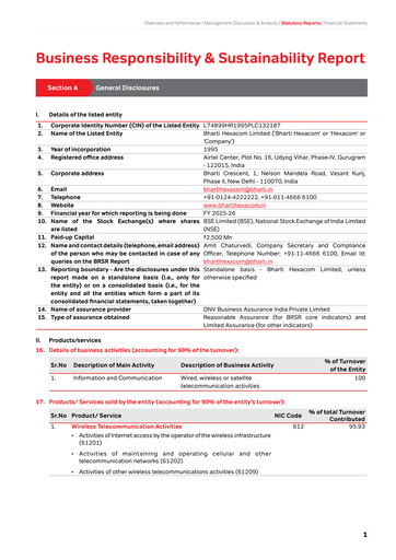 Thumbnail Bharti Hexacom ESG Report 2025-2026