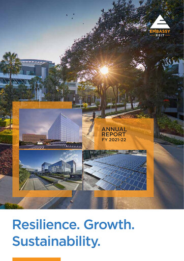Thumbnail Embassy Office Parks REIT Annual Report 2021-2022