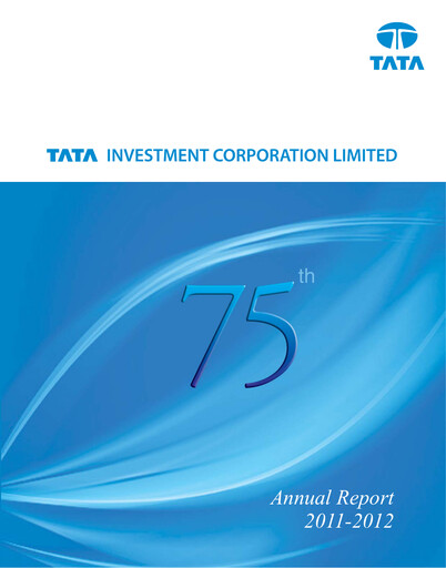 Miniature Tata Investment Corporation Rapport annuel 2011-2012