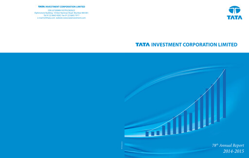 Miniature Tata Investment Corporation Rapport annuel 2014-2015