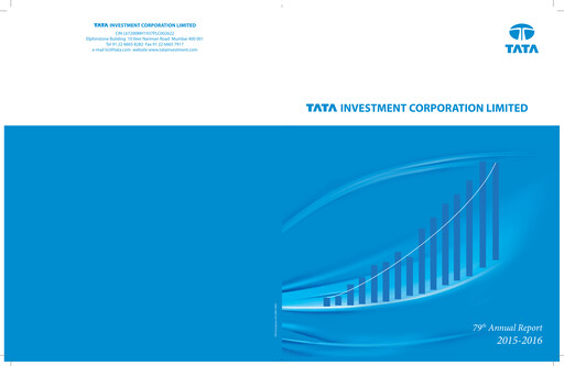 Miniature Tata Investment Corporation Rapport annuel 2015-2016