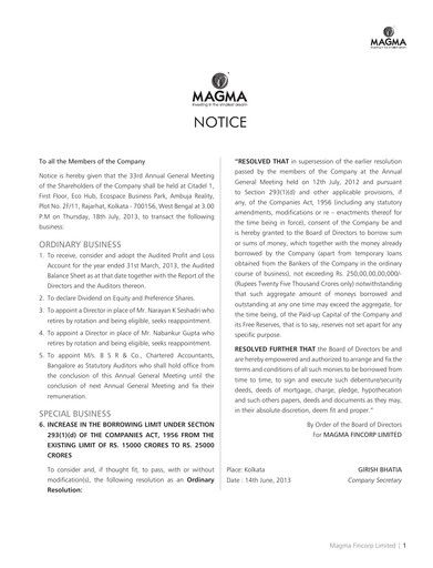 Thumbnail Poonawalla Fincorp Annual Report 2012-2013