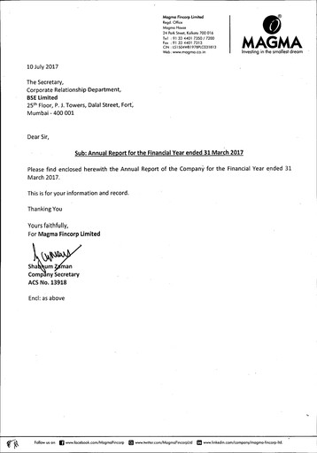 Thumbnail Poonawalla Fincorp Annual Report 2016-2017