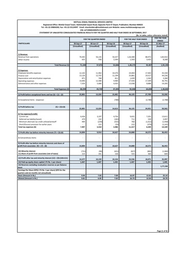 Thumbnail Motilal Oswal Financial Services Half-year Report 2017-h1