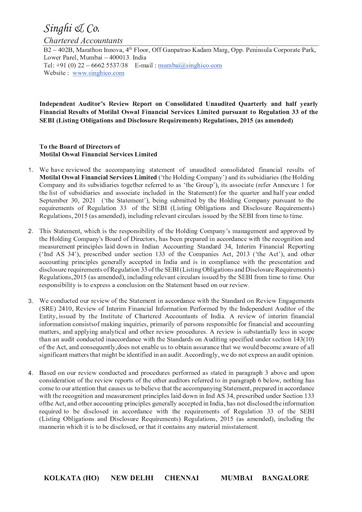 Thumbnail Motilal Oswal Financial Services Half-year Report 2021-h1