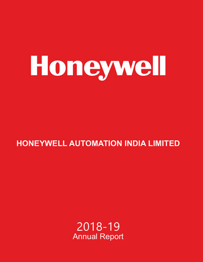 Thumbnail Honeywell Automation India Annual Report 2018-2019