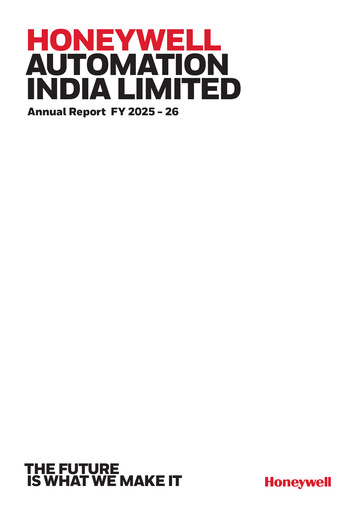 Thumbnail Honeywell Automation India Annual Report 2025-2026