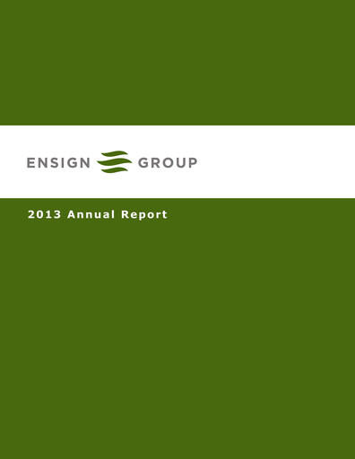 Vorschaubild The Ensign Group Jahresbericht 2013