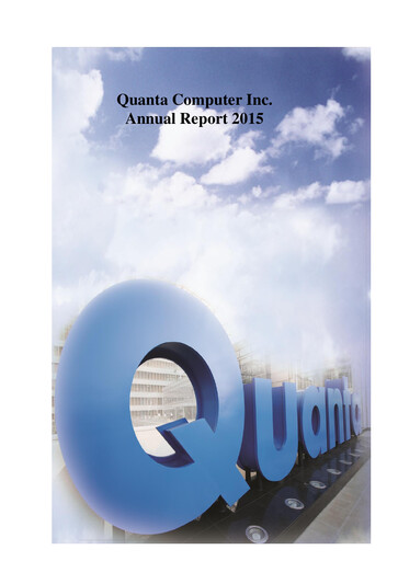 Thumbnail Quanta Computer
 Annual Report 2015