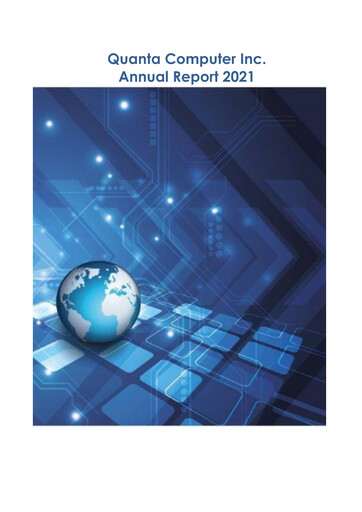 Thumbnail Quanta Computer
 Annual Report 2021
