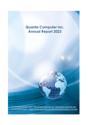 Thumbnail Quanta Computer
 Annual Report 2023