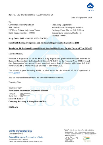 Thumbnail General Insurance Corporation of India
 ESG Report 2024-2025