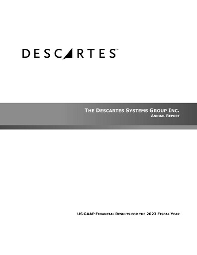 Thumbnail Descartes Systems Group Annual Report 2023