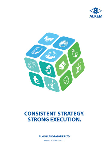 Miniature Alkem Laboratories
 Rapport annuel 2016-2017