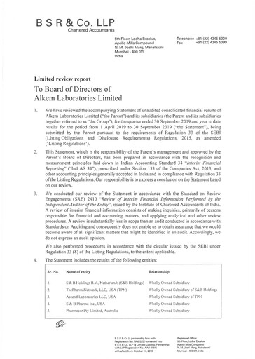 Vorschaubild Alkem Laboratories
 Quartalsbericht 2019-q2