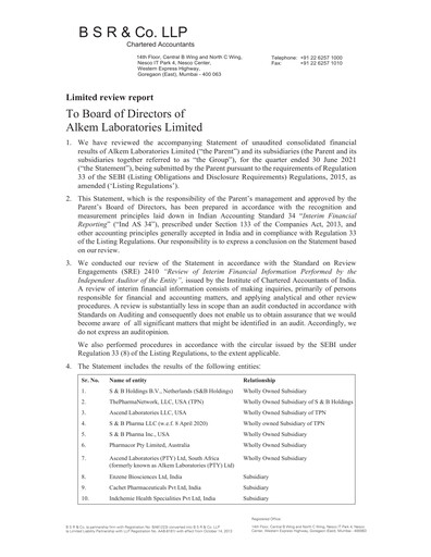 Vorschaubild Alkem Laboratories
 Quartalsbericht 2021-q1