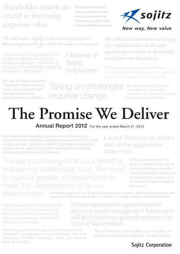 Thumbnail Sojitz Corporation Annual Report 2012