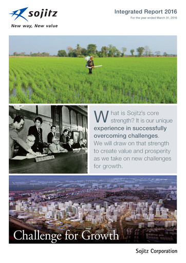 Thumbnail Sojitz Corporation Annual Report 2016