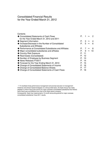 Thumbnail Sojitz Corporation Financial Statement fy2011
