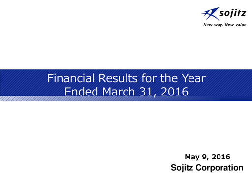 Thumbnail Sojitz Corporation Financial Statement fy2015