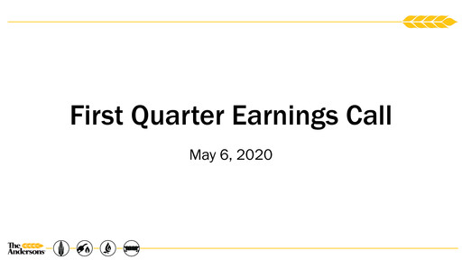 Thumbnail The Andersons, Inc. Quarterly Report 2020-q1