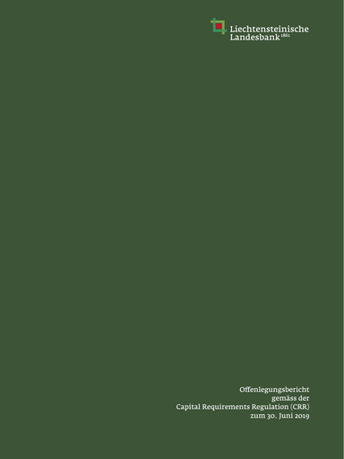 Thumbnail LLB (Liechtensteinische Landesbank) Financial Report 2019-h1
