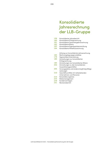 Thumbnail LLB (Liechtensteinische Landesbank) Financial Statement 2023
