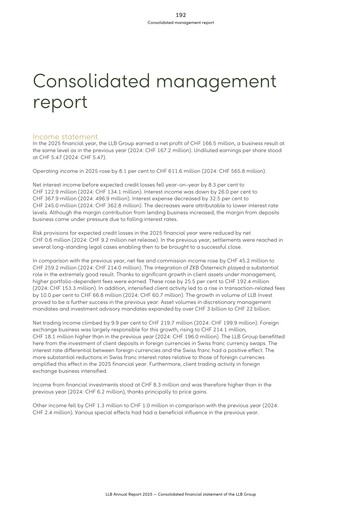 Thumbnail LLB (Liechtensteinische Landesbank) Financial Statement 2025